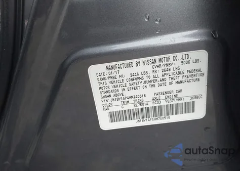 2017 Infiniti Q70 3.7 z USA, uszkodzony, nr VIN JN1BY1AP4HM740516